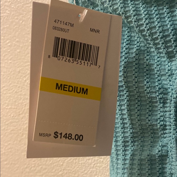 BECCA SWIM Textured Green One Piece Swimsuit - Picture 6 of 9